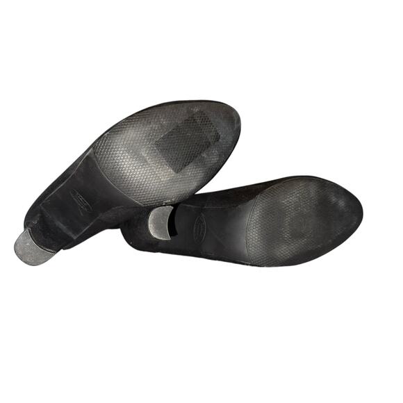 Steve Madden Black Faux Suede Thigh‑High Block Heel Boots Size 10 US - Picture 3 of 9